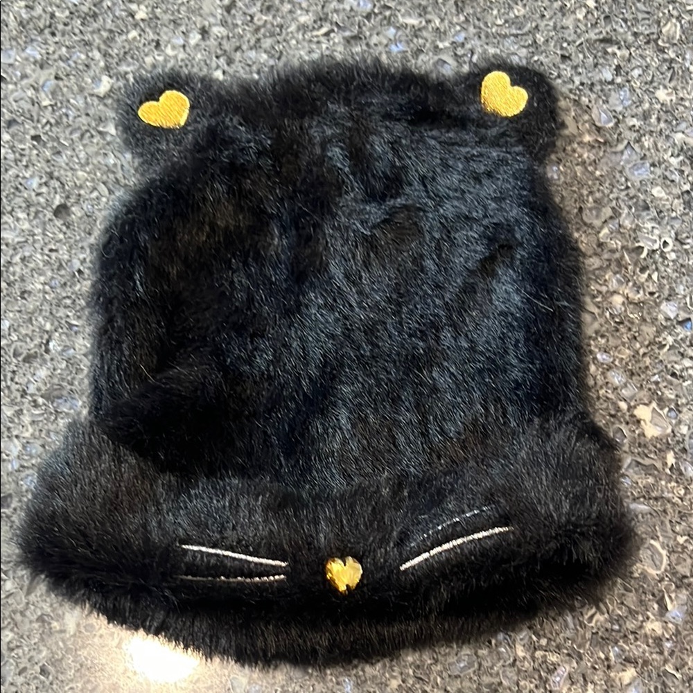 Primark Black and Yellow Cat Ear Hat